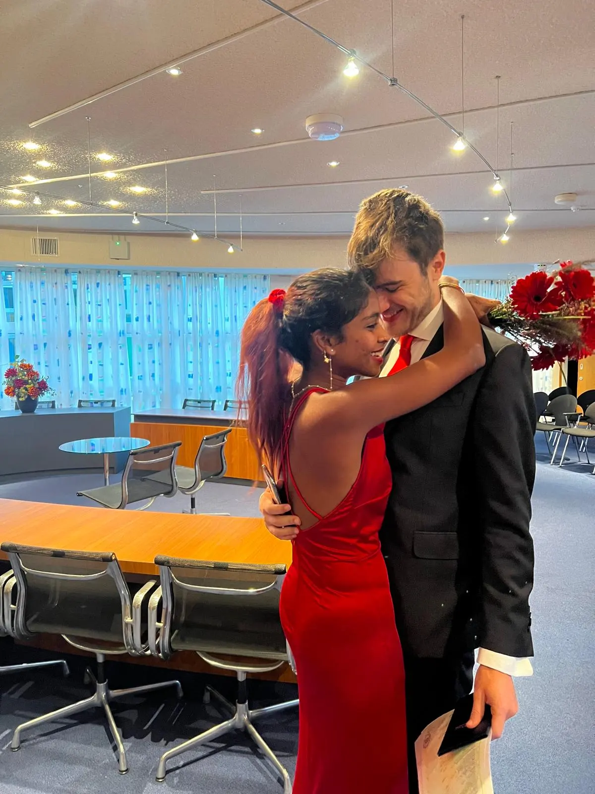 Akshara and her partner, Ewoud
